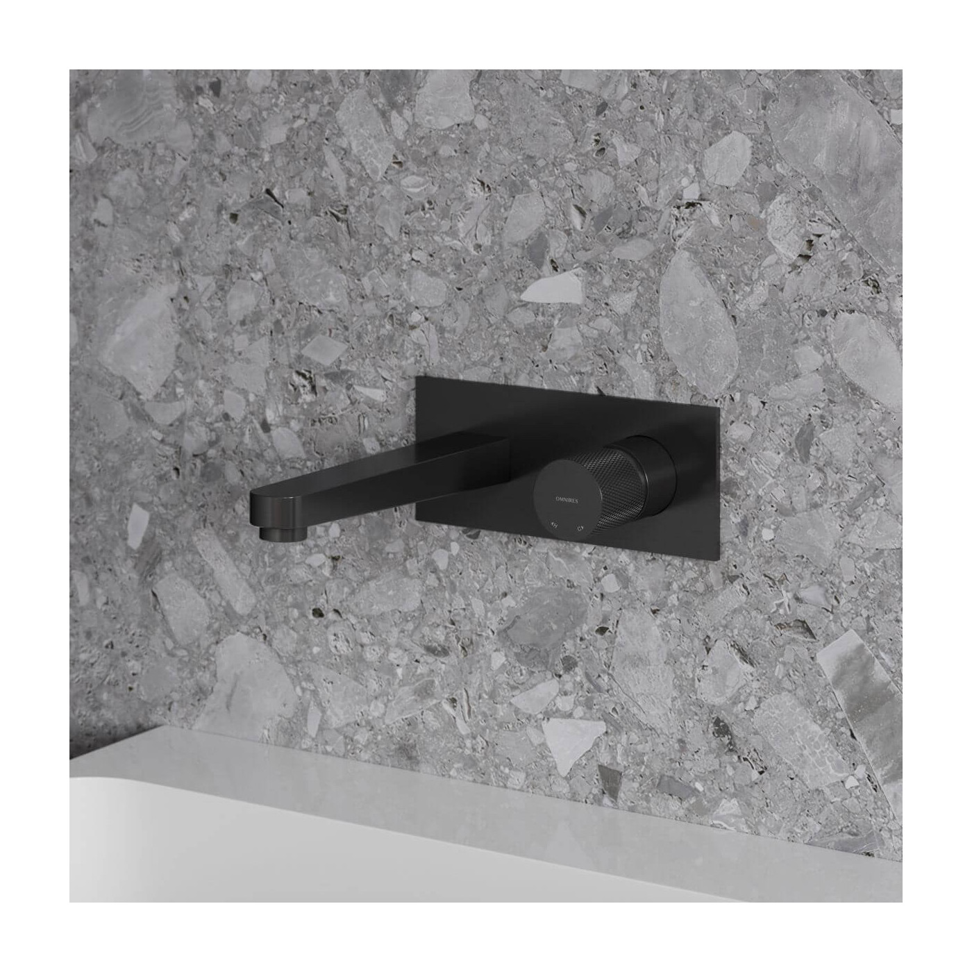 Bateria Umywalkowa Podtynkowa Contour Antracyt CT8015AT Omnires Bateria Umywalkowa Podtynkowa Contour Antracyt CT8015AT Omnires