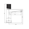 Bateria Umywalkowa Stojąca Contour Antracyt CT8010AT Omnires Bateria Umywalkowa Stojąca Contour Antracyt CT8010AT Omnires