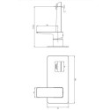 Bateria Umywalkowa Podtynkowa Parma Chrom/Biały PM7415CRB Omnires Bateria Umywalkowa Podtynkowa Parma Chrom/Biały PM7415CRB Omnires