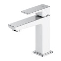 Bateria Umywalkowa Stojąca Parma Chrom/Biały PM7410CRB Omnires Bateria Umywalkowa Stojąca Parma Chrom/Biały PM7410CRB Omnires