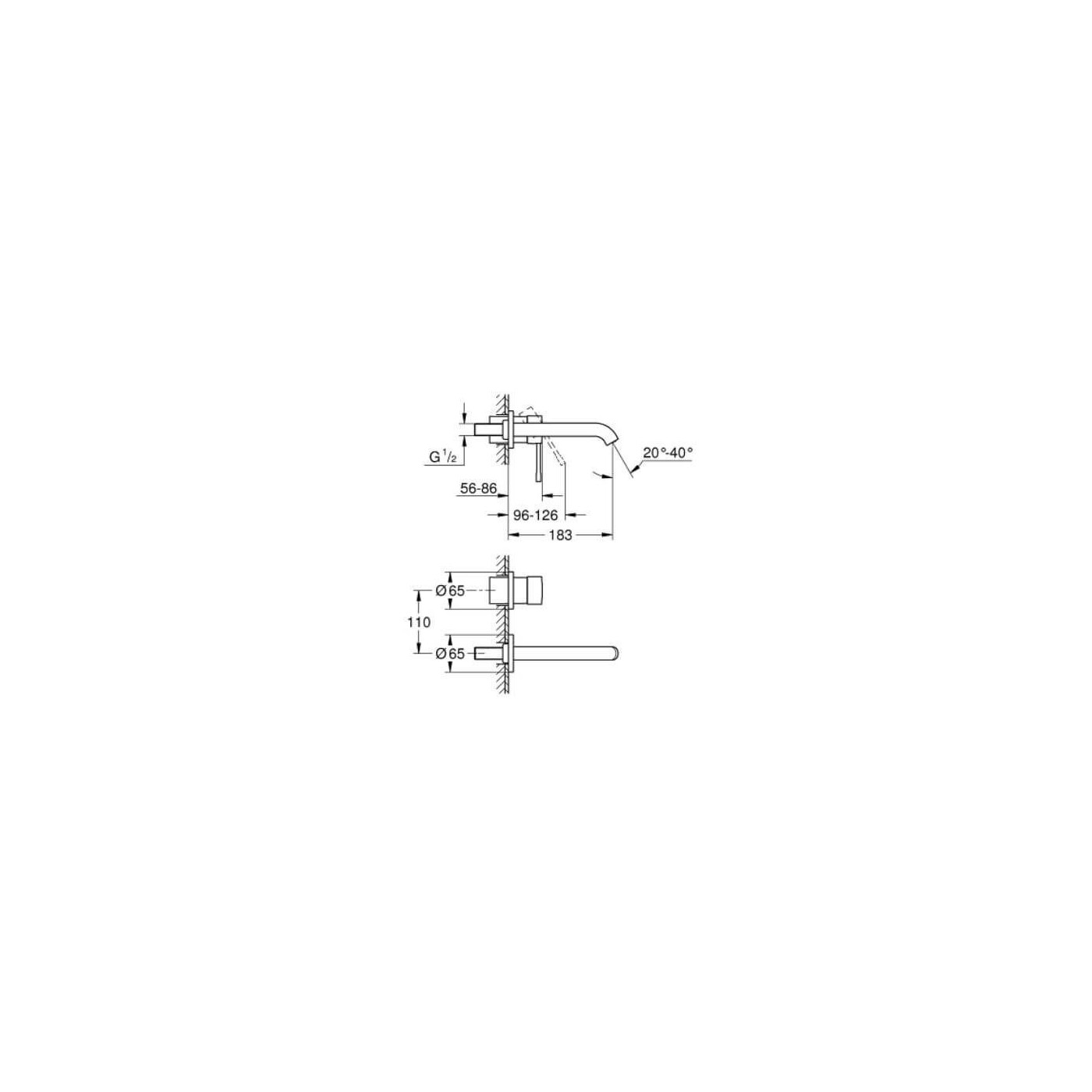 Bateria Umywalkowa Essence Hard Graphite 29192A01 Grohe Bateria Umywalkowa Essence Hard Graphite 29192A01 Grohe