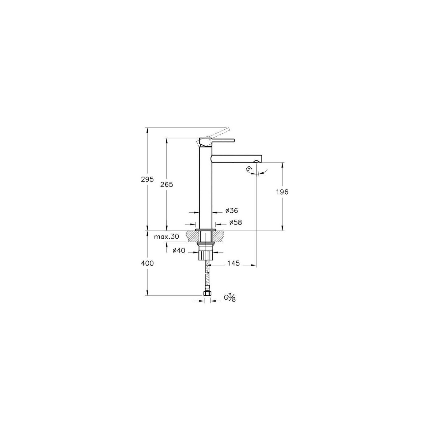 Bateria Umywalkowa Stojąca Wysoka Origin Chrom A42557 Vitra Bateria Umywalkowa Stojąca Wysoka Origin Chrom A42557 Vitra