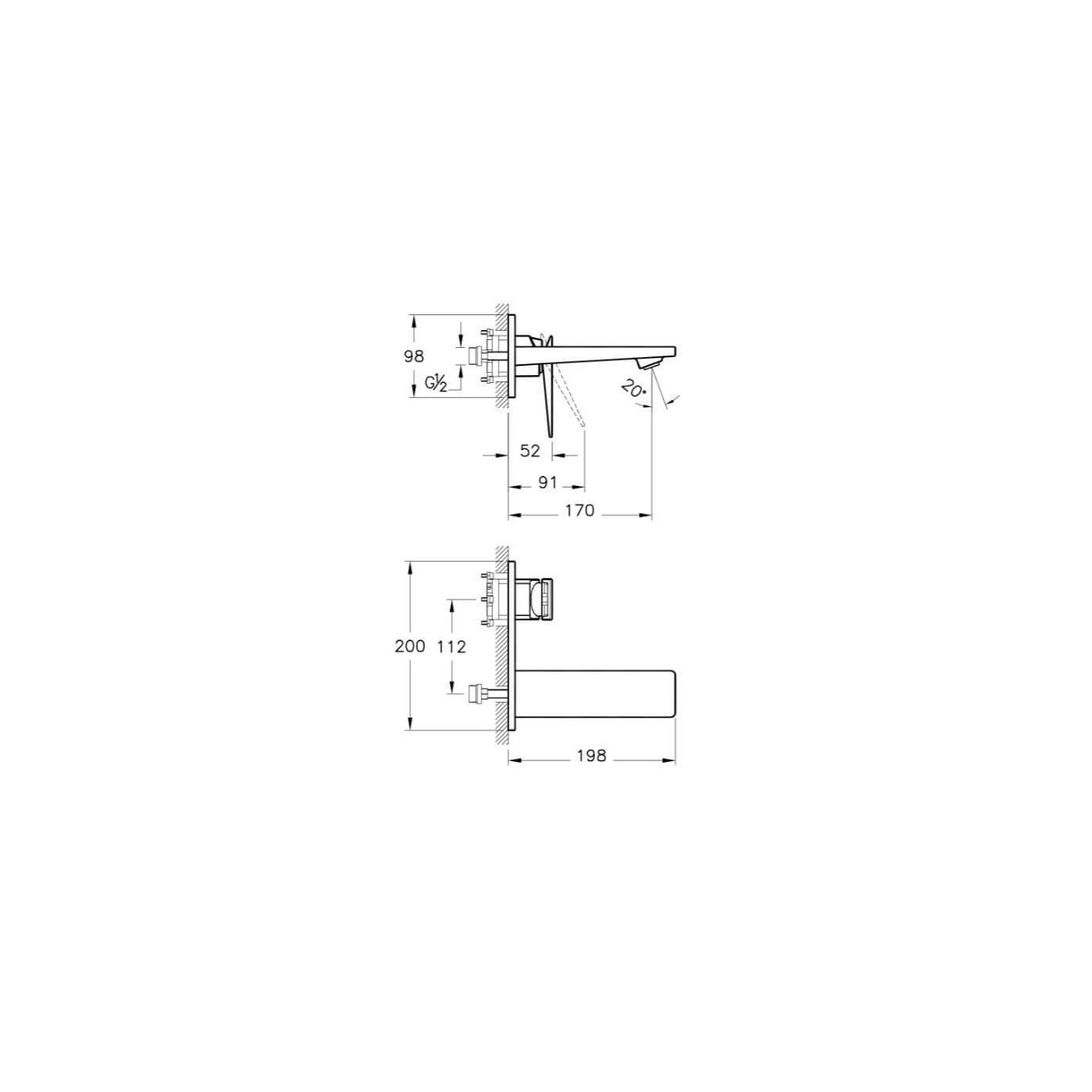 Bateria Umywalkowa Podtynkowa Brava Chrom A42394EXP Vitra Bateria Umywalkowa Podtynkowa Brava Chrom A42394EXP Vitra