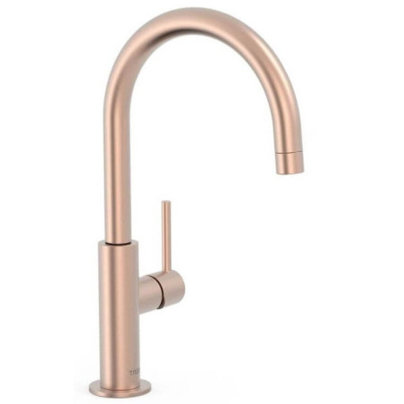 Wysoka Bateria Umywalkowa Study Matowe Różowe Złoto 26290402OPM Tres