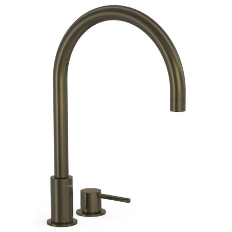 Bateria Umywalkowa Dwuotworowa Study Czarny Brąz 26110501KMB Tres