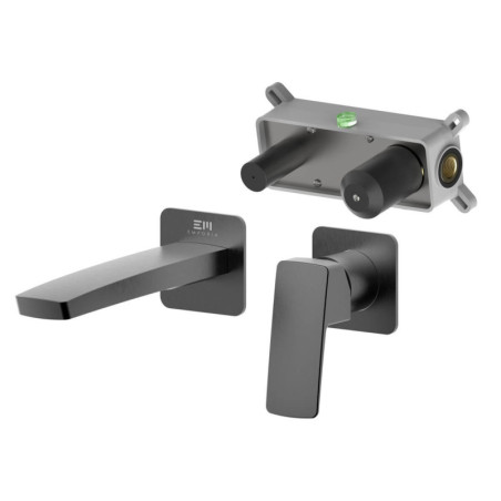 Bateria Umywalkowa Podtynkowa Teo Z Boxem Gun Metal 02012BN Emporia
