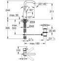 Bateria Umywalkowa Rozmiar L Essence 24174DC1 Grohe Bateria Umywalkowa Rozmiar L Essence 24174DC1 Grohe