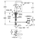 Bateria Umywalkowa Rozmiar L Essence 24174GL1 Grohe Bateria Umywalkowa Rozmiar L Essence 24174GL1 Grohe