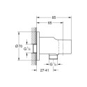 Kolanko Przyłączeniowe Tempesta Chrom 28679001 Grohe Kolanko Przyłączeniowe Tempesta Chrom 28679001 Grohe