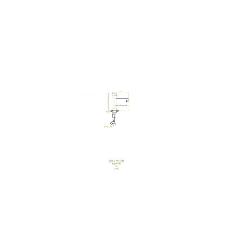 Bateria Umywalkowa Volumo Czarny BAV722D Laveo Bateria Umywalkowa Volumo Czarny BAV722D Laveo