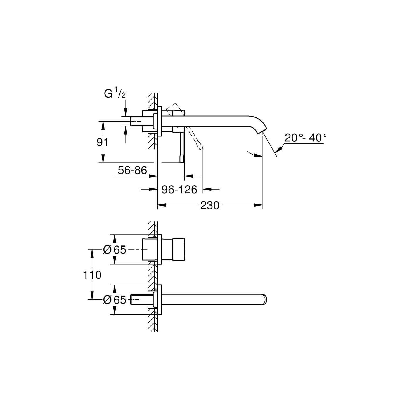 Bateria Umywalkowa Essence Chrom 29193001 Grohe Bateria Umywalkowa Essence Chrom 29193001 Grohe
