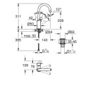 Bateria Umywalkowa Eurosmart Rozmiar L 23970003 Grohe Bateria Umywalkowa Eurosmart Rozmiar L 23970003 Grohe