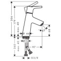 Bateria Umywalkowa Talis 72012000 Hansgrohe Bateria Umywalkowa Talis 72012000 Hansgrohe