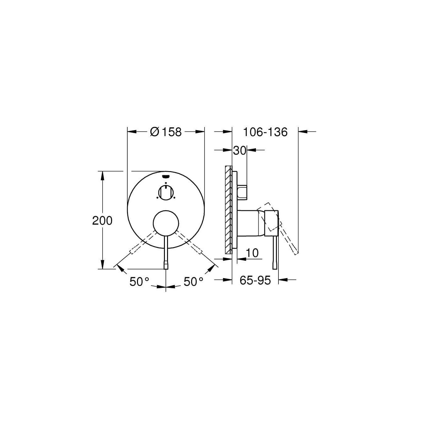 Bateria Do Obsługi 3 Wyjść Wody Essence Chrom 24169001 Grohe Bateria Do Obsługi 3 Wyjść Wody Essence Chrom 24169001 Grohe
