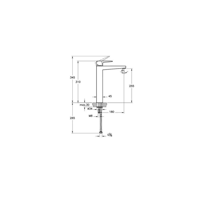 Bateria Umywalkowa Root Chromium A42733EXP Vitra Bateria Umywalkowa Root Chromium A42733EXP Vitra