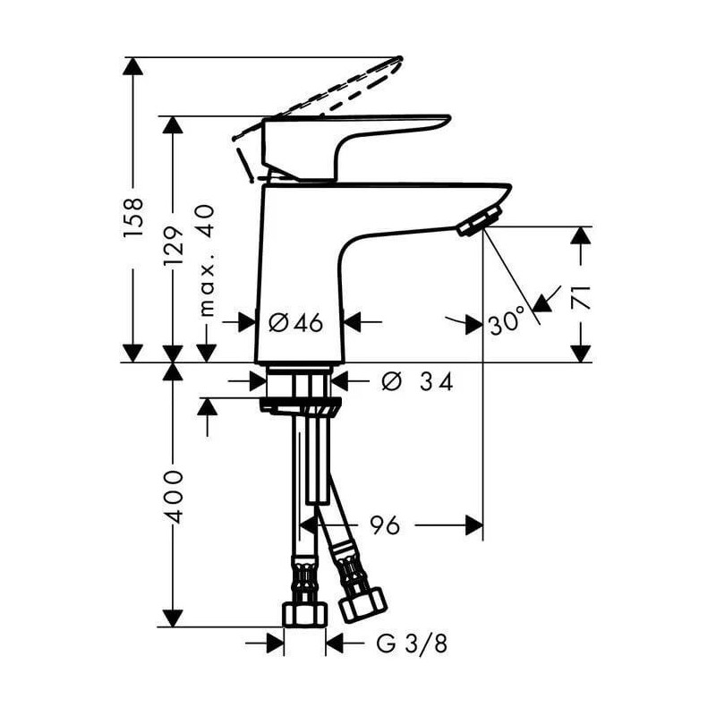 Bateria Umywalkowa Talis E80 Chrom 71701000 Hansgrohe Bateria Umywalkowa Talis E80 Chrom 71701000 Hansgrohe