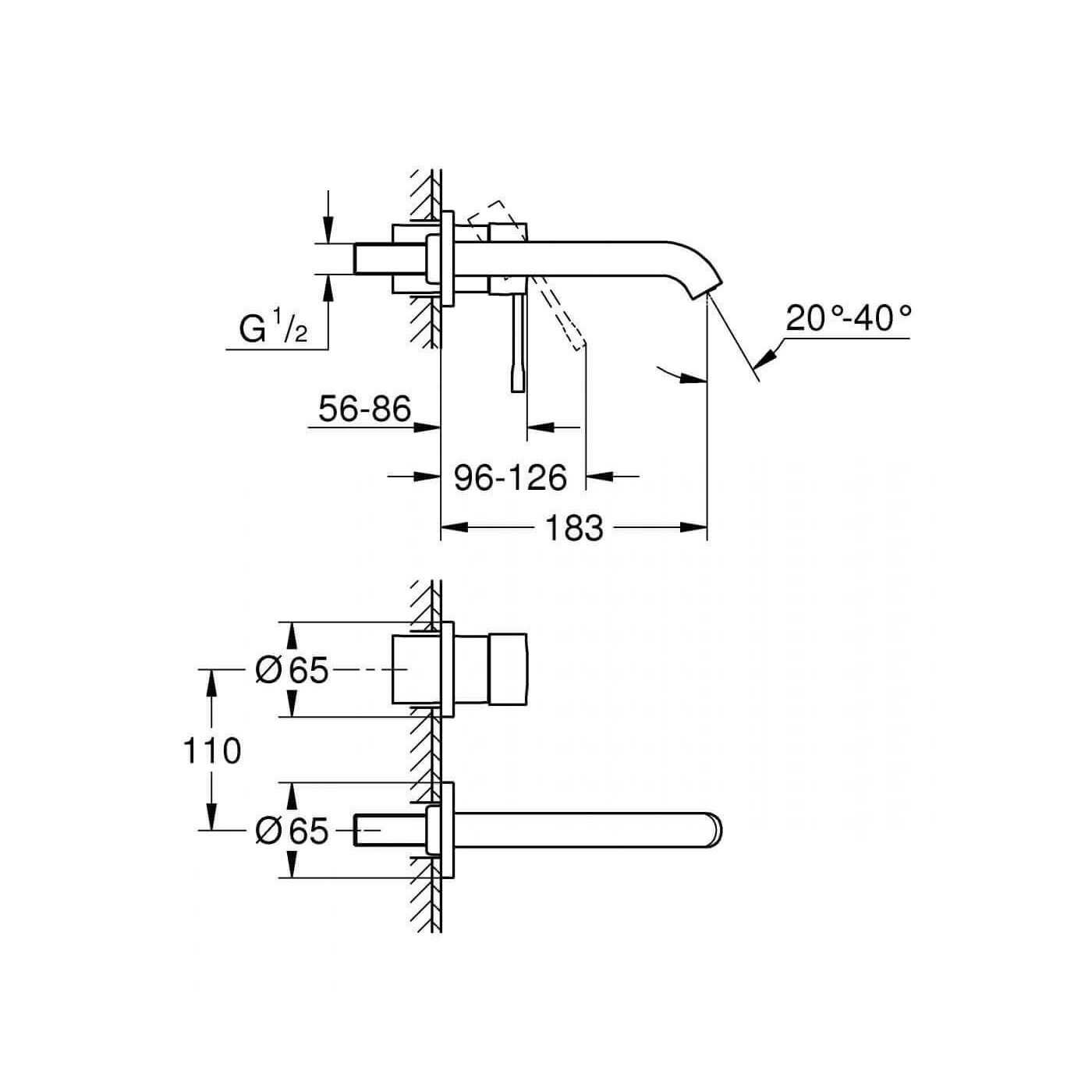 Bateria Umywalkowa Essence Warm Sunset 29192DA1 Grohe Bateria Umywalkowa Essence Warm Sunset 29192DA1 Grohe