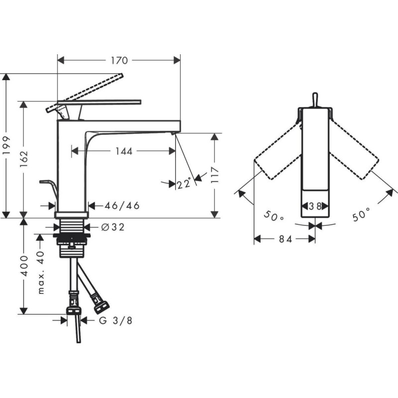 Bateria Umywalkowa Tecturis E Czarny Mat 73010670 Hansgrohe Bateria Umywalkowa Tecturis E Czarny Mat 73010670 Hansgrohe