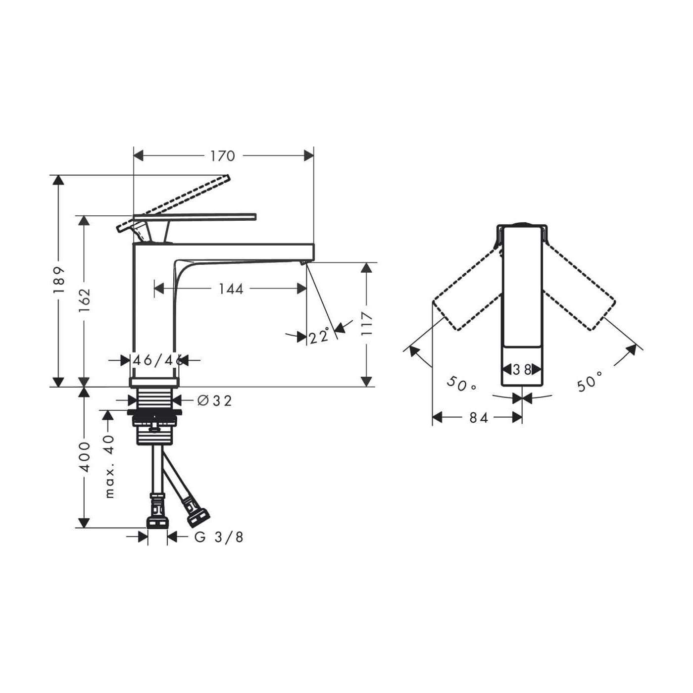 Bateria Umywalkowa Tecturis E Czarny Mat 73011670 Hansgrohe Bateria Umywalkowa Tecturis E Czarny Mat 73011670 Hansgrohe