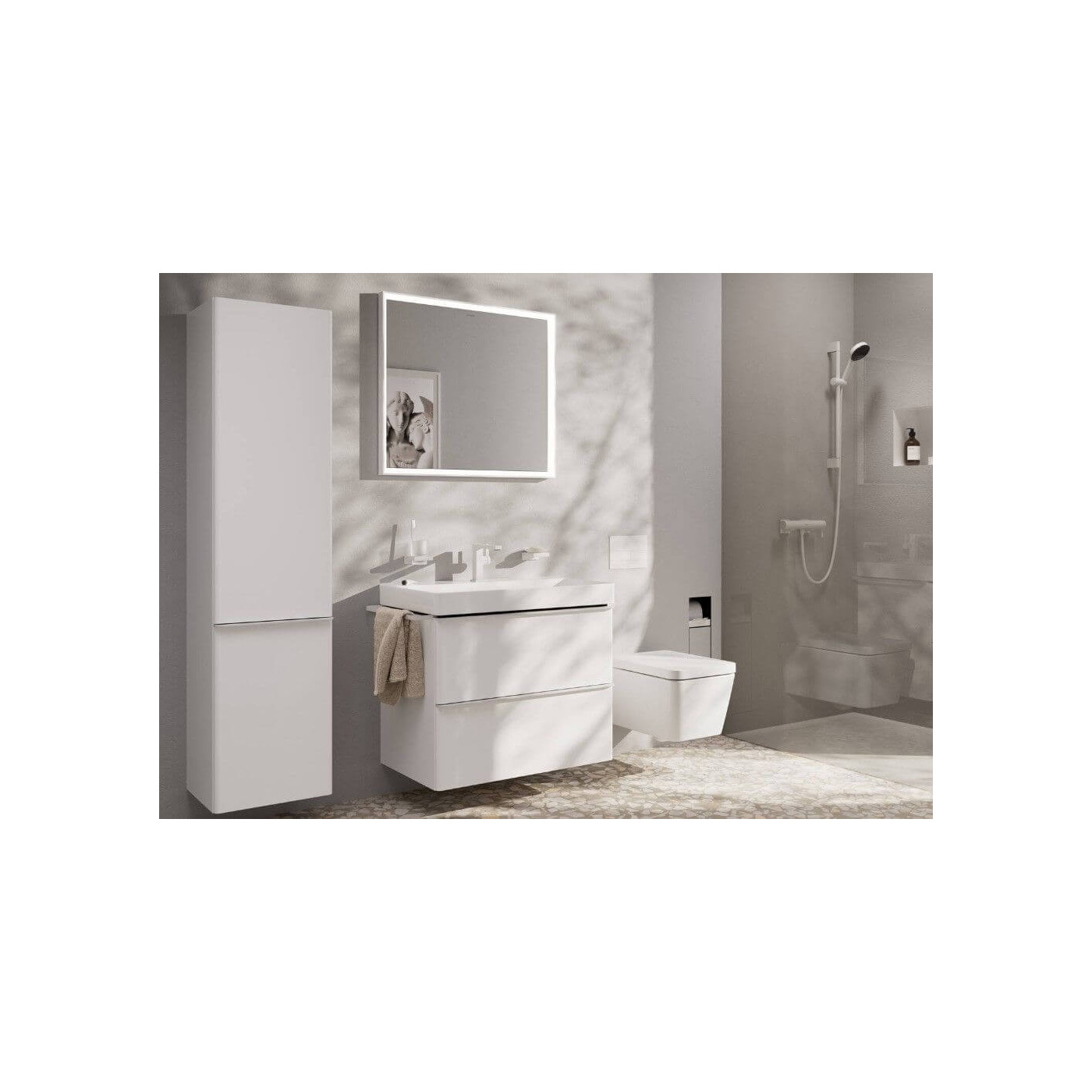 Bateria Umywalkowa Tecturis E Biały Mat 73011700 Hansgrohe Bateria Umywalkowa Tecturis E Biały Mat 73011700 Hansgrohe