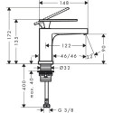 Bateria Umywalkowa Tecturis E Chrom 73013000 Hansgrohe Bateria Umywalkowa Tecturis E Chrom 73013000 Hansgrohe