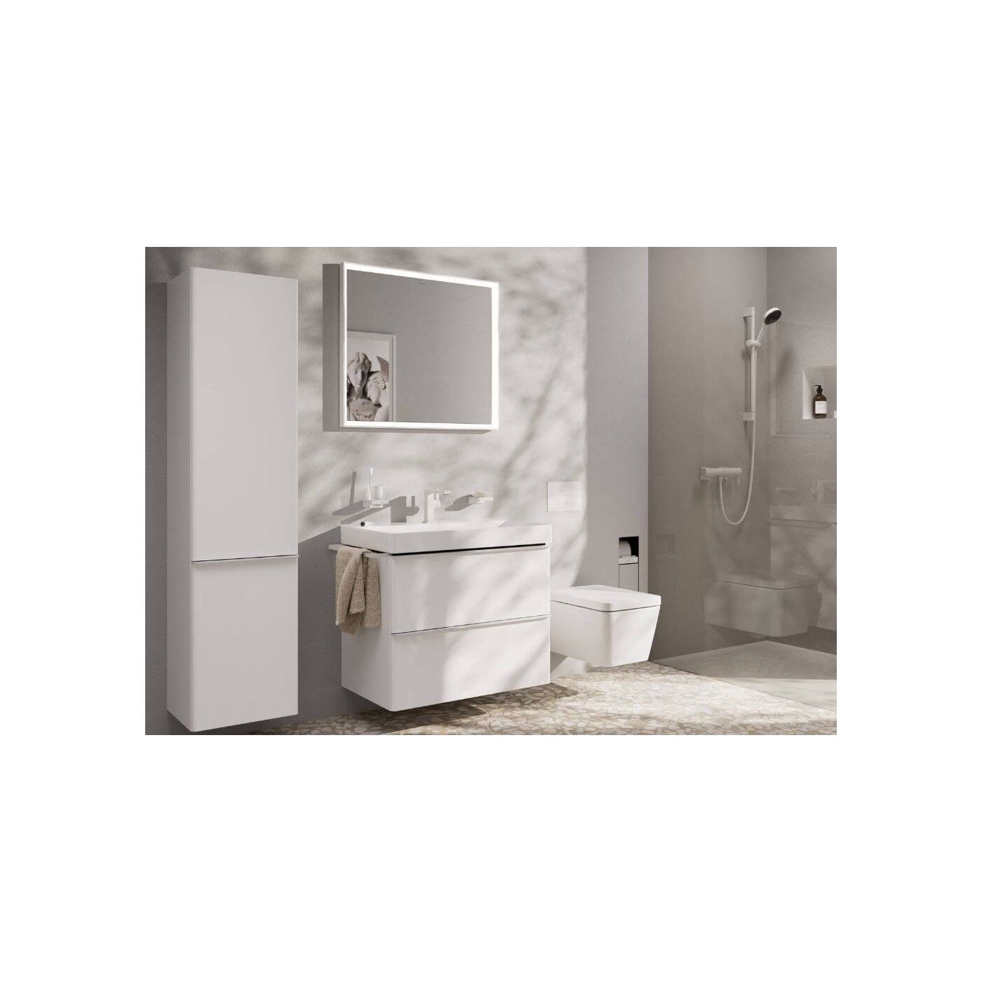 Bateria Umywalkowa Tecturis E Coolstart Biały Mat 73014700 Hansgrohe Bateria Umywalkowa Tecturis E Coolstart Biały Mat 73014700 Hansgrohe