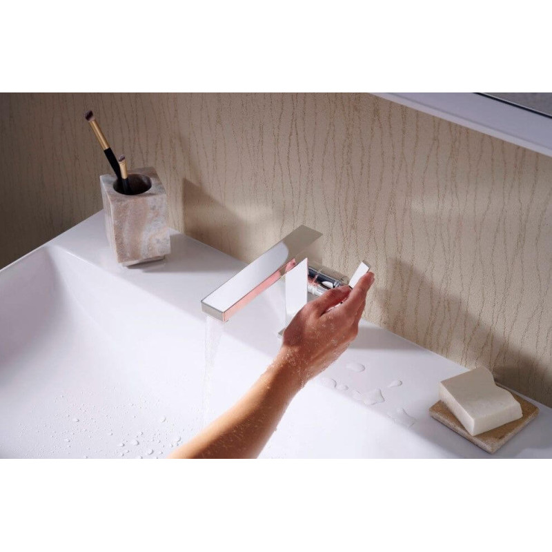 Bateria Umywalkowa Tecturis E Coolstart Chrom 73021000 Hansgrohe Bateria Umywalkowa Tecturis E Coolstart Chrom 73021000 Hansgrohe