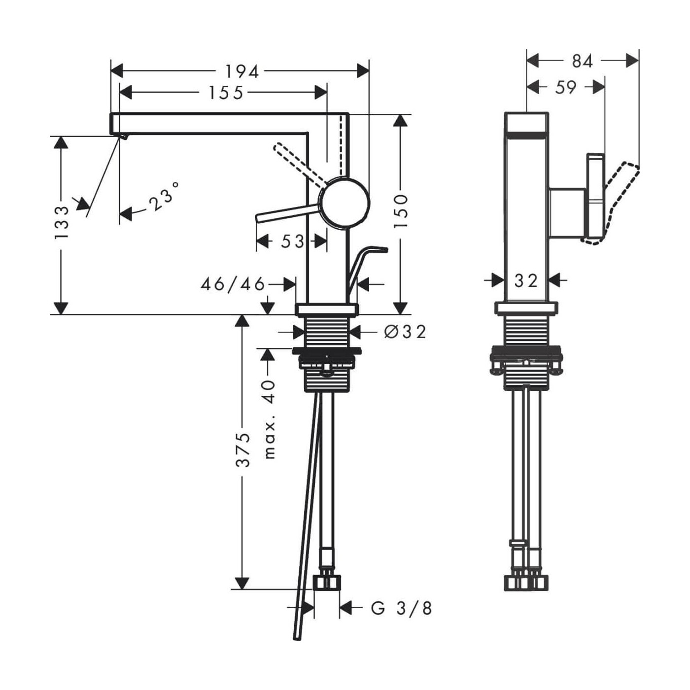 Bateria Umywalkowa Tecturis E Coolstart Czarny Mat 73023670 Hansgrohe Bateria Umywalkowa Tecturis E Coolstart Czarny Mat 73023670 Hansgrohe