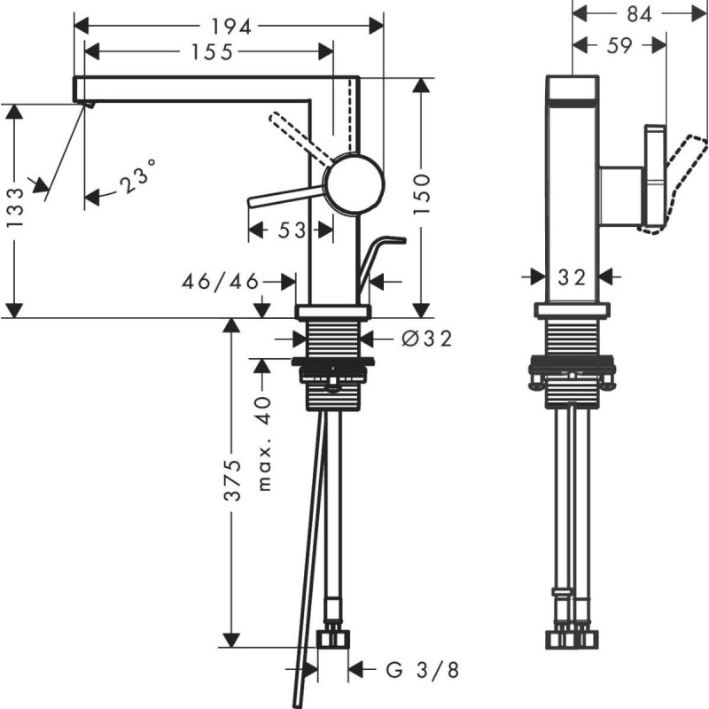 Bateria Umywalkowa Tecturis E Coolstart Czarny Mat 73023670 Hansgrohe Bateria Umywalkowa Tecturis E Coolstart Czarny Mat 73023670 Hansgrohe