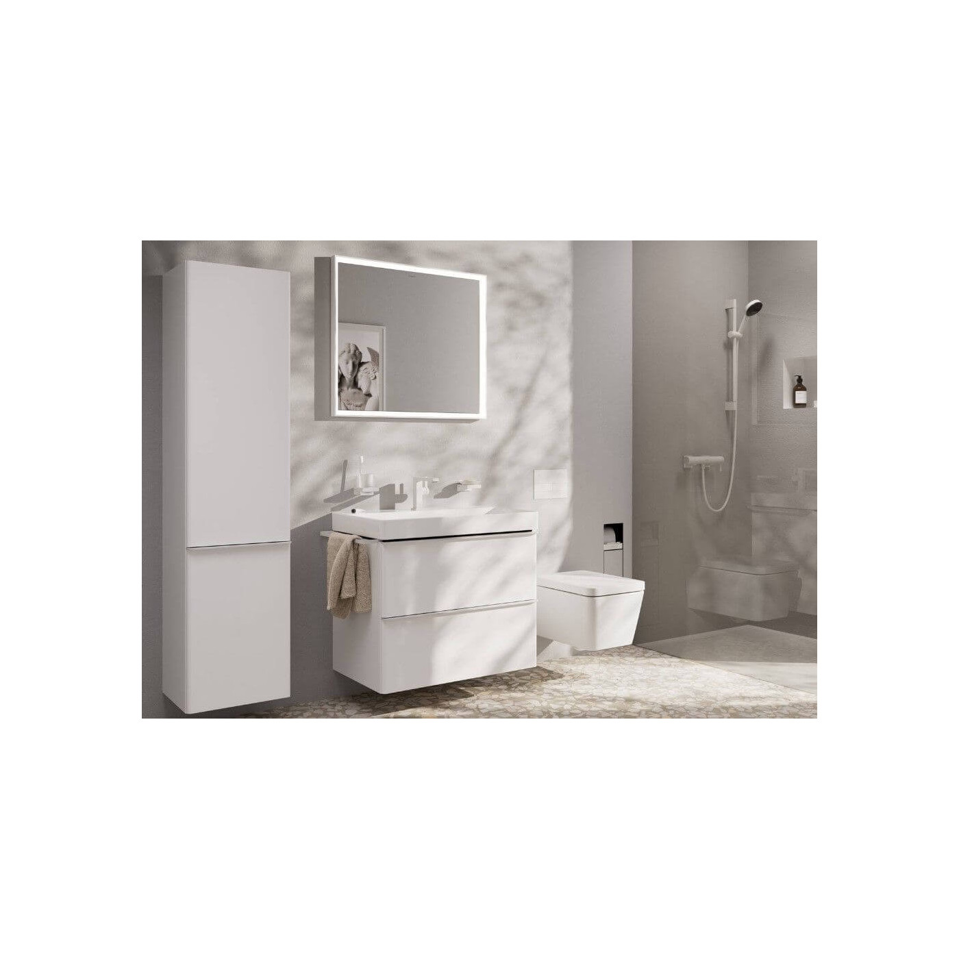 Bateria Umywalkowa Tecturis E Coolstart Biały Mat 73023700 Hansgrohe Bateria Umywalkowa Tecturis E Coolstart Biały Mat 73023700 Hansgrohe