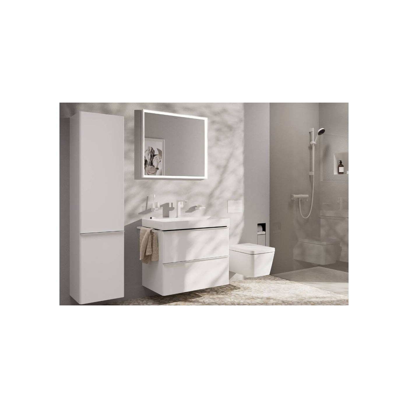 Bateria Umywalkowa Tecturis E Coolstart Biały Mat 73040700 Hansgrohe Bateria Umywalkowa Tecturis E Coolstart Biały Mat 73040700 Hansgrohe
