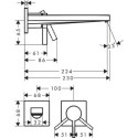Bateria Umywalkowa Tecturis E Biały Mat 73051700 Hansgrohe Bateria Umywalkowa Tecturis E Biały Mat 73051700 Hansgrohe