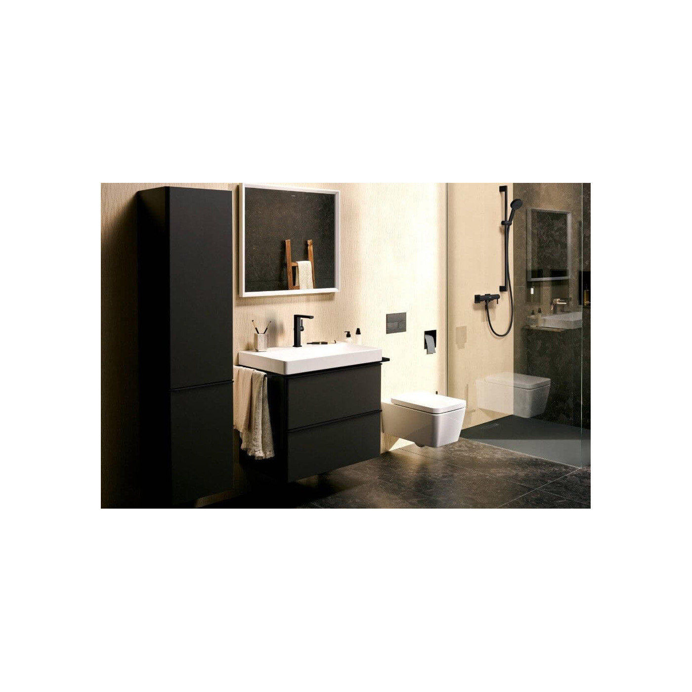 Bateria Umywalkowa Tecturis E Coolstart Czarny Mat 73060670 Hansgrohe Bateria Umywalkowa Tecturis E Coolstart Czarny Mat 73060670 Hansgrohe