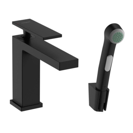 Bateria Umywalkowa Tecturis E Z Główką Bidette Czarny Mat 73210670 Hansgrohe