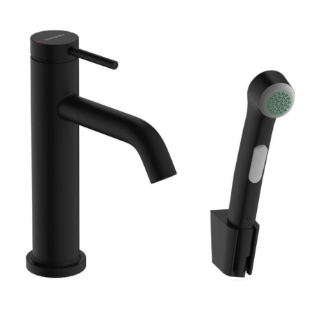Bateria Umywalkowa Tecturis S Z Główką Bidette Czarny Mat 73211670 Hansgrohe