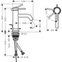 Bateria Umywalkowa Tecturis S Coolstart Brąz Szczotkowany 73302140 Hansgrohe Bateria Umywalkowa Tecturis S Coolstart Brąz Szczotkowany 73302140 Hansgrohe