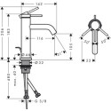 Bateria Umywalkowa Tecturis S Chrom 73310000 Hansgrohe Bateria Umywalkowa Tecturis S Chrom 73310000 Hansgrohe