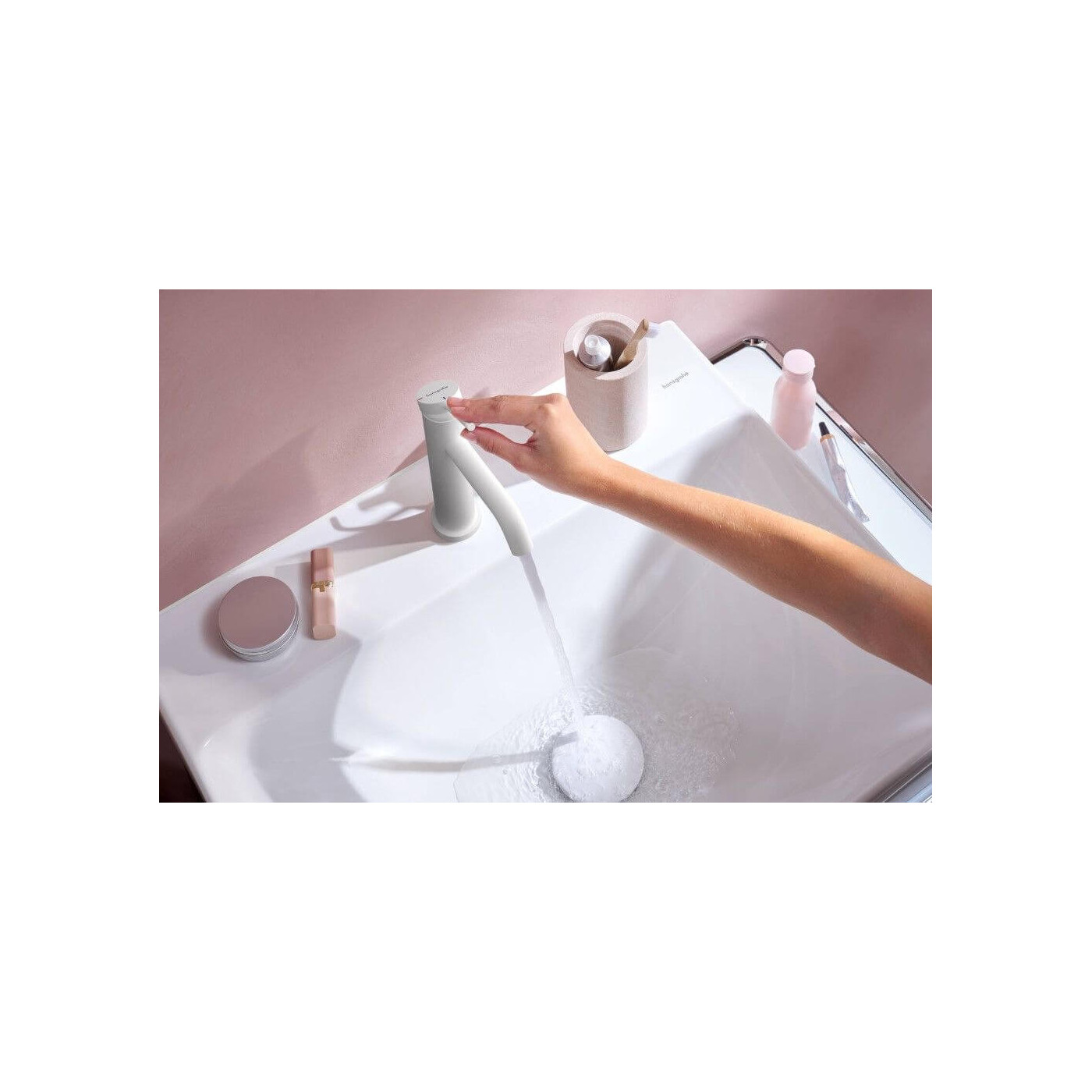 Bateria Umywalkowa Tecturis S Coolstart Biały Mat 73314700 Hansgrohe Bateria Umywalkowa Tecturis S Coolstart Biały Mat 73314700 Hansgrohe