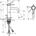 Bateria Umywalkowa Tecturis S Coolstart Biały Mat 73314700 Hansgrohe Bateria Umywalkowa Tecturis S Coolstart Biały Mat 73314700 Hansgrohe