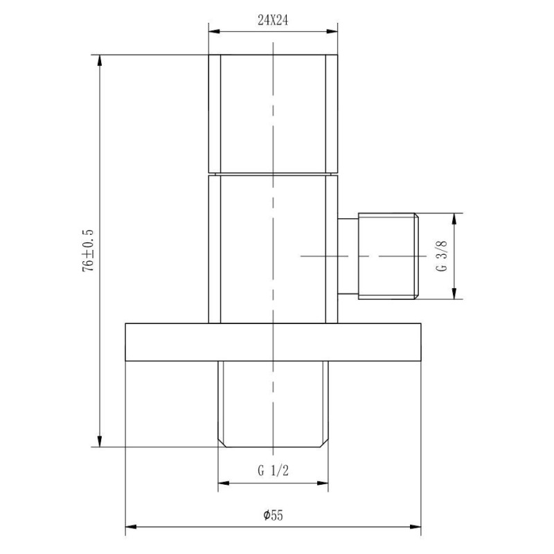 Zawór Kątowy Z Mosiądzu Gun Metal 1/2x3/8 Emporia Zawór Kątowy Z Mosiądzu Gun Metal 1/2x3/8 Emporia