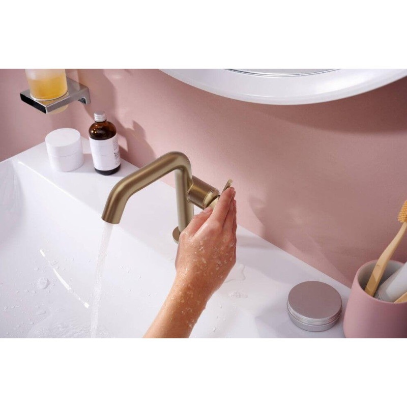 Bateria Umywalkowa Tecturis S Coolstart Brąz Szczotkowany 73321140 Hansgrohe Bateria Umywalkowa Tecturis S Coolstart Brąz Szczotkowany 73321140 Hansgrohe