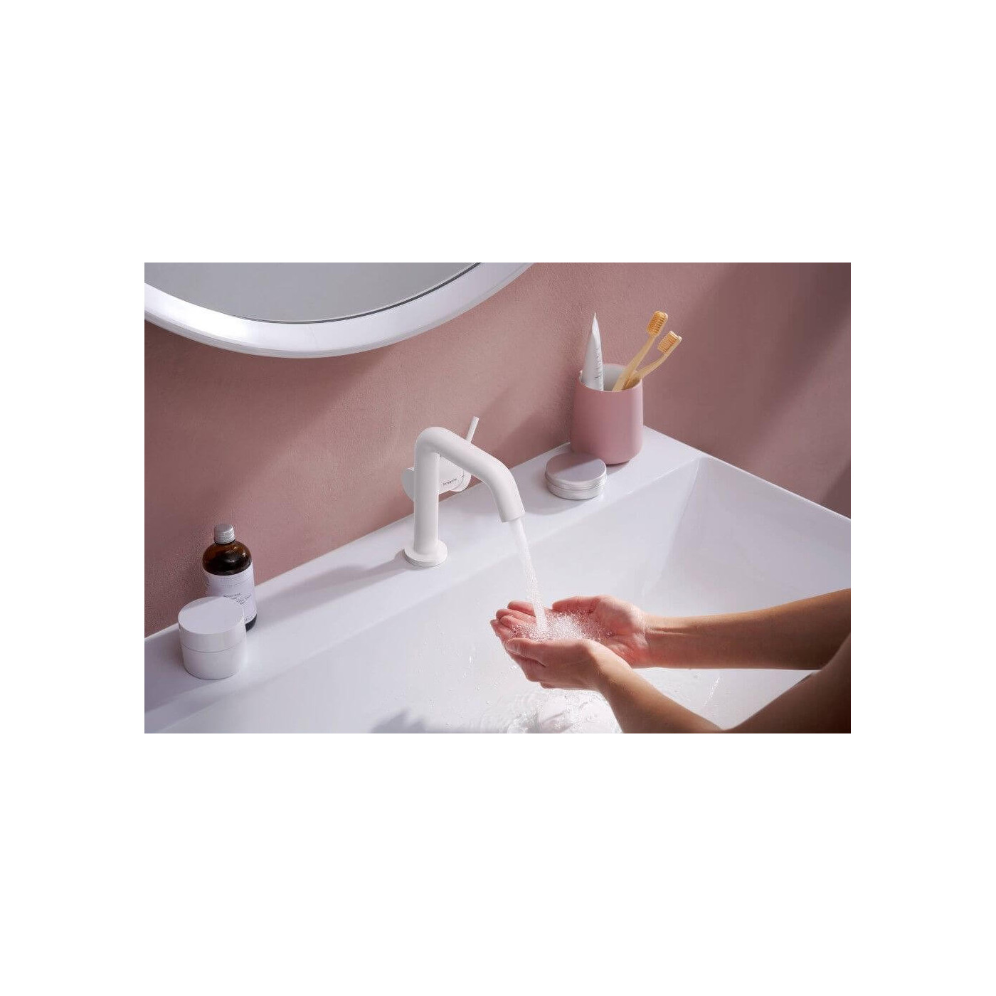 Bateria Umywalkowa Tecturis S Biały Mat 73323700 Hansgrohe Bateria Umywalkowa Tecturis S Biały Mat 73323700 Hansgrohe