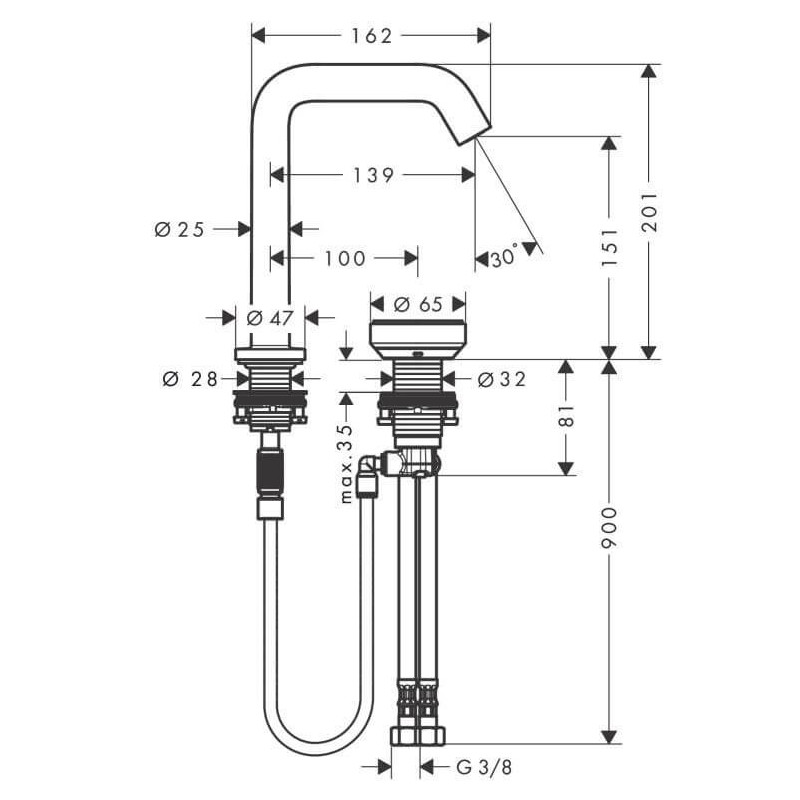 Bateria Umywalkowa Tecturis S Coolstart Brąz Szczotkowany 73353140 Hansgrohe Bateria Umywalkowa Tecturis S Coolstart Brąz Szczotkowany 73353140 Hansgrohe