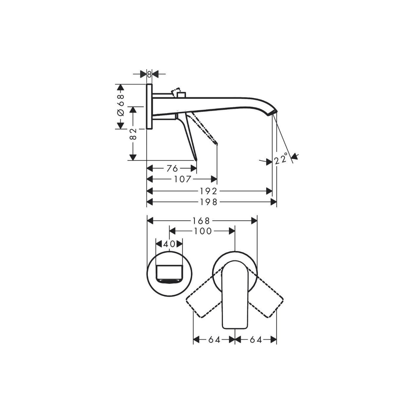 Jednouchwytowa Bateria Umywalkowa Podtynkowa Vivenis Czarny Mat 75050670 Hansgrohe Jednouchwytowa Bateria Umywalkowa Podtynkowa Vivenis Czarny Mat 75050670 Hansgrohe