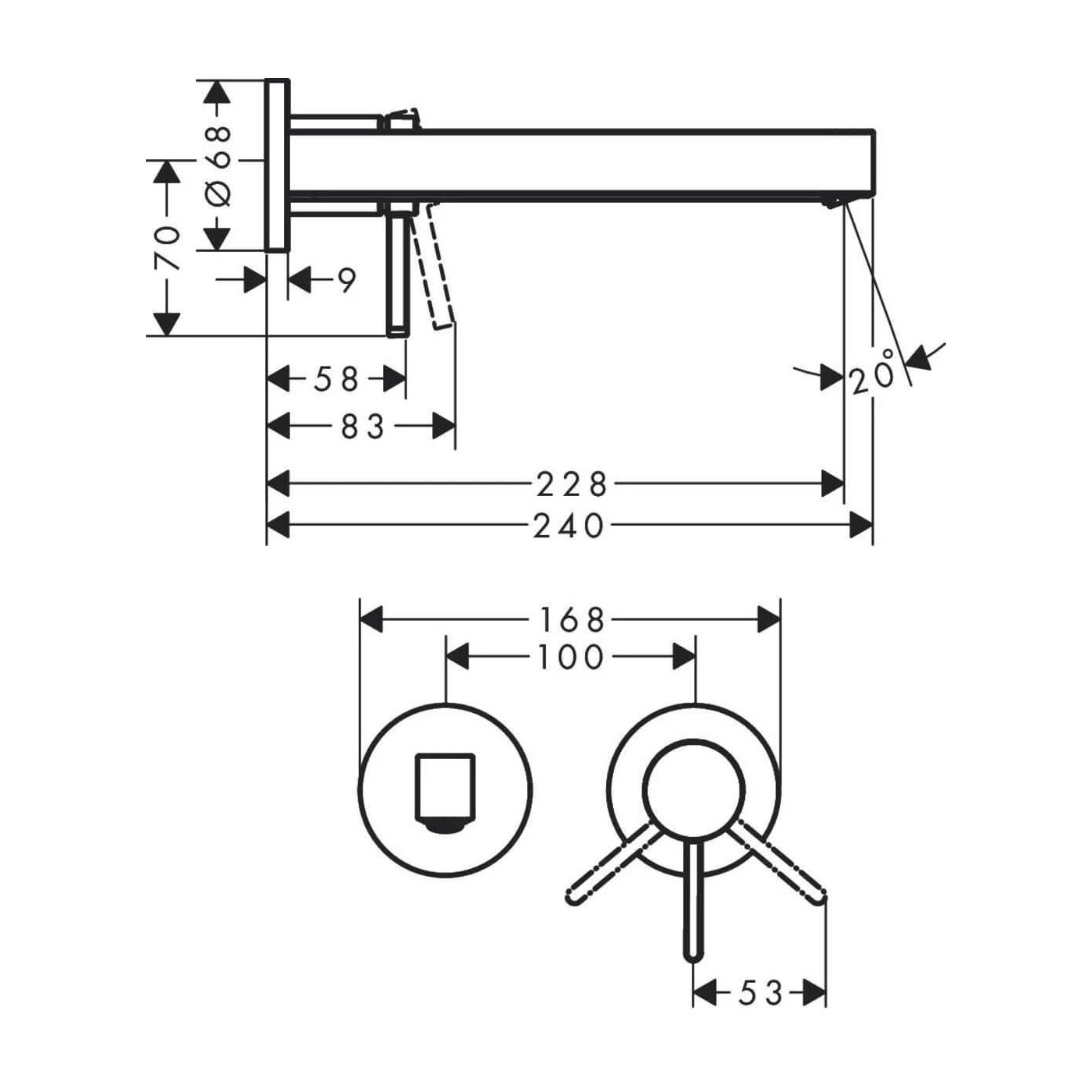 Jednouchwytowa Bateria Umywalkowa Finoris Podtynkowa Czarny Mat 76050670 Hansgrohe Jednouchwytowa Bateria Umywalkowa Finoris Podtynkowa Czarny Mat 76050670 Hansgrohe