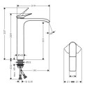 Jednouchwytowa Bateria Umywalkowa Vivenis Czarny Mat 75042670 Hansgrohe Jednouchwytowa Bateria Umywalkowa Vivenis Czarny Mat 75042670 Hansgrohe