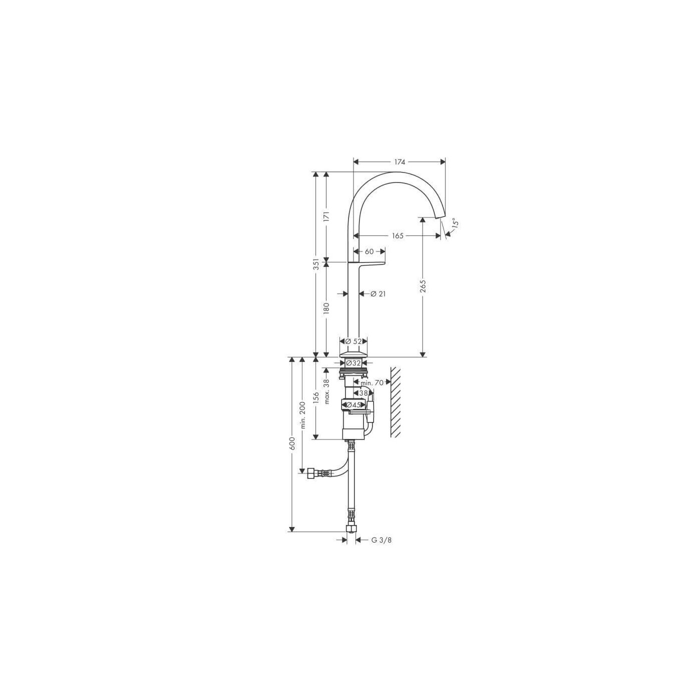 Bateria Umywalkowa Select 260 Chrom 48030000 Axor Bateria Umywalkowa Select 260 Chrom 48030000 Axor