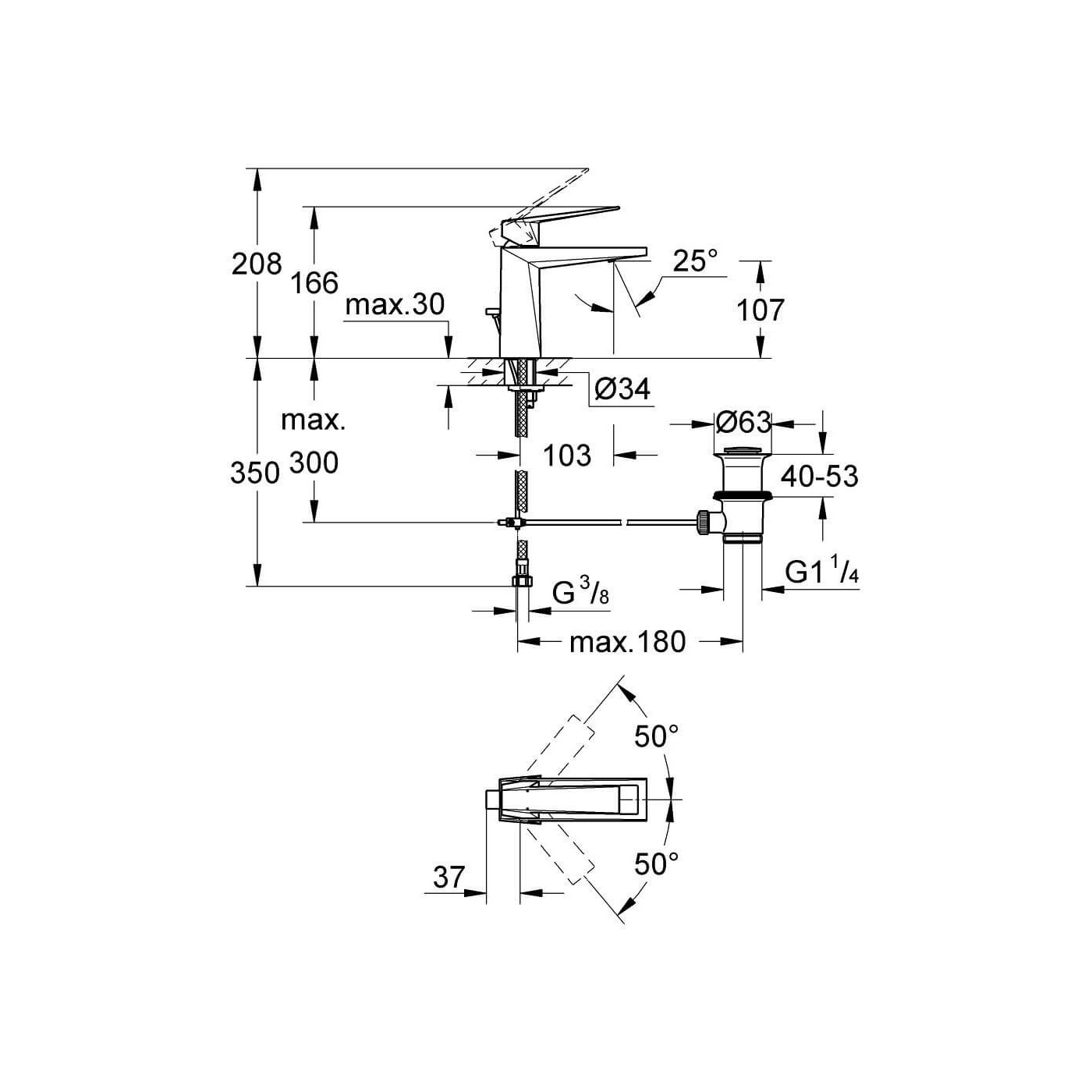 Bateria Umywalkowa Allure Brilliant Chrom 24341000 Grohe Bateria Umywalkowa Allure Brilliant Chrom 24341000 Grohe