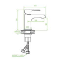 Bateria Umywalkowa Largo Chrom BAH_622D Laveo Bateria Umywalkowa Largo Chrom BAH_622D Laveo