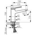 Bateria Umywalkowa Stojąca Seppia Czarny Mat FD1-SPA-2-22 Fdesign Bateria Umywalkowa Stojąca Seppia Czarny Mat FD1-SPA-2-22 Fdesign